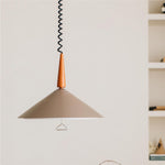 Agnes Retro Pendant Light with Retractable Cable, Mid-Century Modern Kitchen Island Lamp