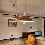 Agnes Retro Pendant Light with Retractable Cable, Mid-Century Modern Kitchen Island Lamp