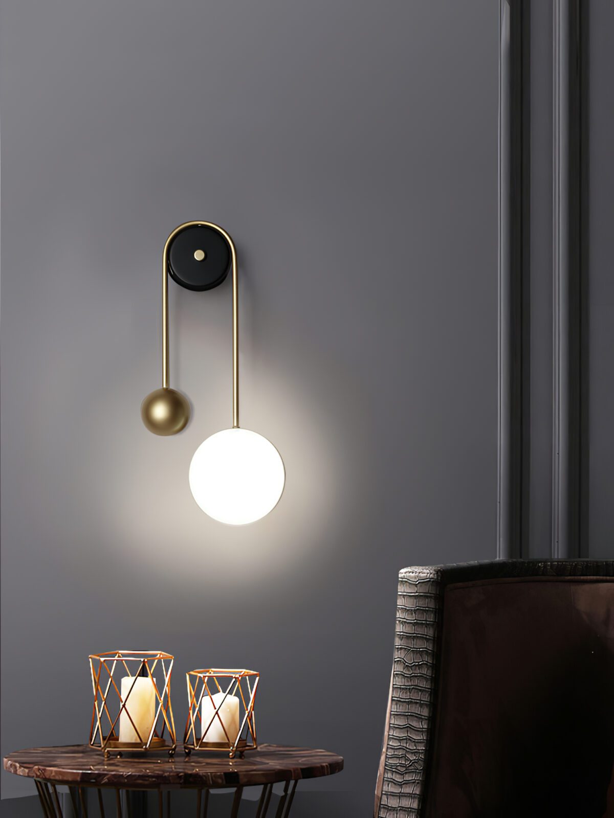 Aimee Single Pendulum Wall Light