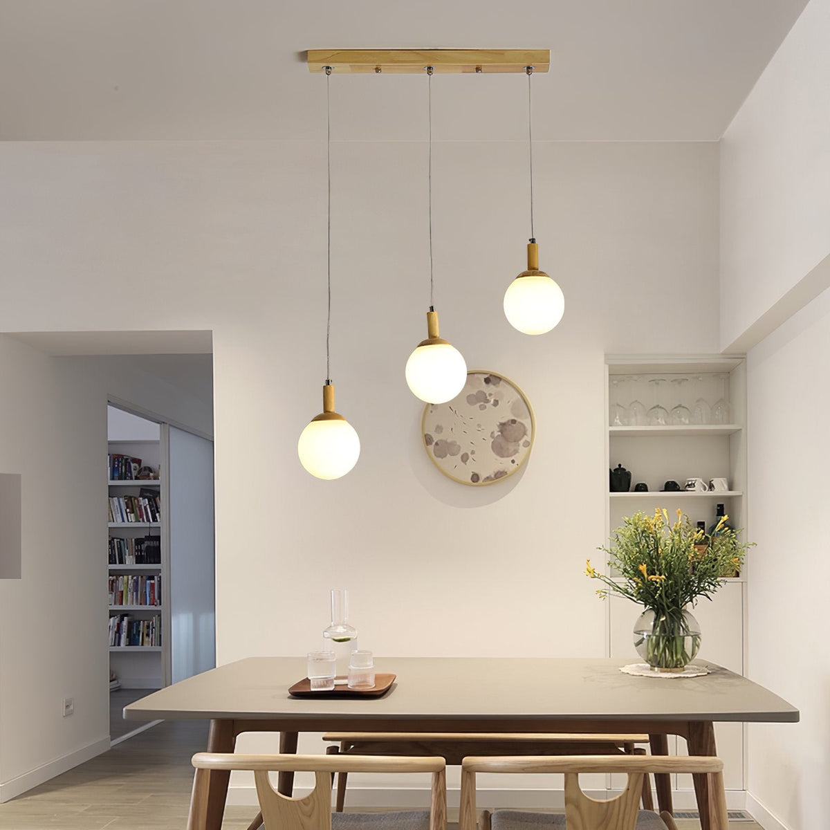 Airi Minimalist Wooden Pendant Lamp
