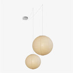 Large Paper Lantern Cage Chandelier