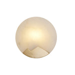 Alabaster Brass Wall Light