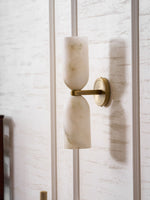 Alabaster Nexus Wall Sconce — Handcrafted Spanish Stone Up-Down Light