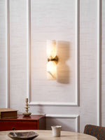 Alabaster Nexus Wall Sconce — Handcrafted Spanish Stone Up-Down Light
