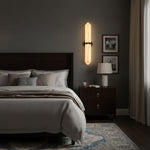 Alabaster Obelisk Wall Sconce – Modern LED Wall Light in Gold