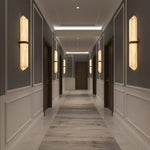 Alabaster Obelisk Wall Sconce – Modern LED Wall Light in Gold