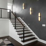 Alabaster Obelisk Wall Sconce – Modern LED Wall Light in Gold