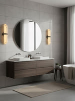 Alabaster Obelisk Wall Sconce – Modern LED Wall Light in Gold