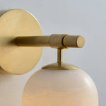 Pillar Alabaster Wall Sconce – Natural Stone, Brushed Gold Accent