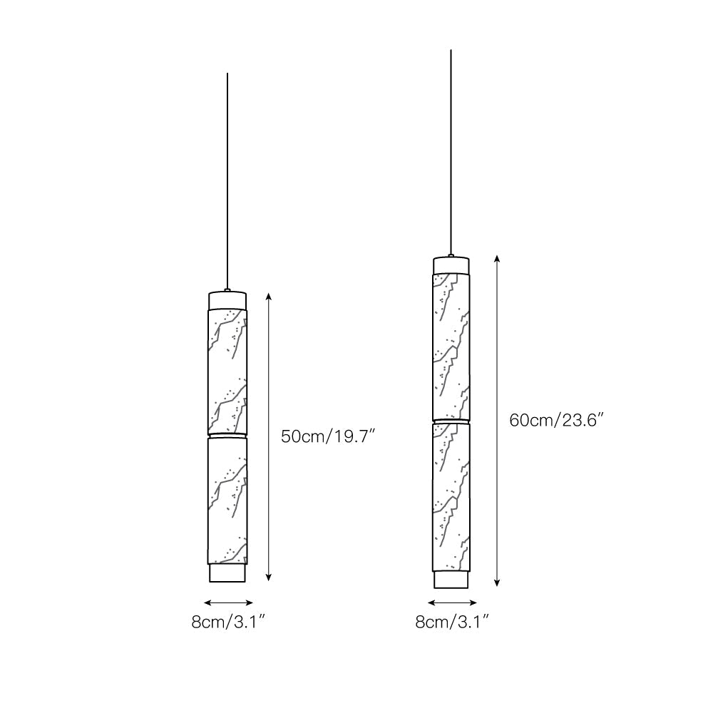 Marble Strip Pendant Light