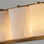 Avalon Halo Alabaster Chandelier – Modern Brass LED Pendant Light