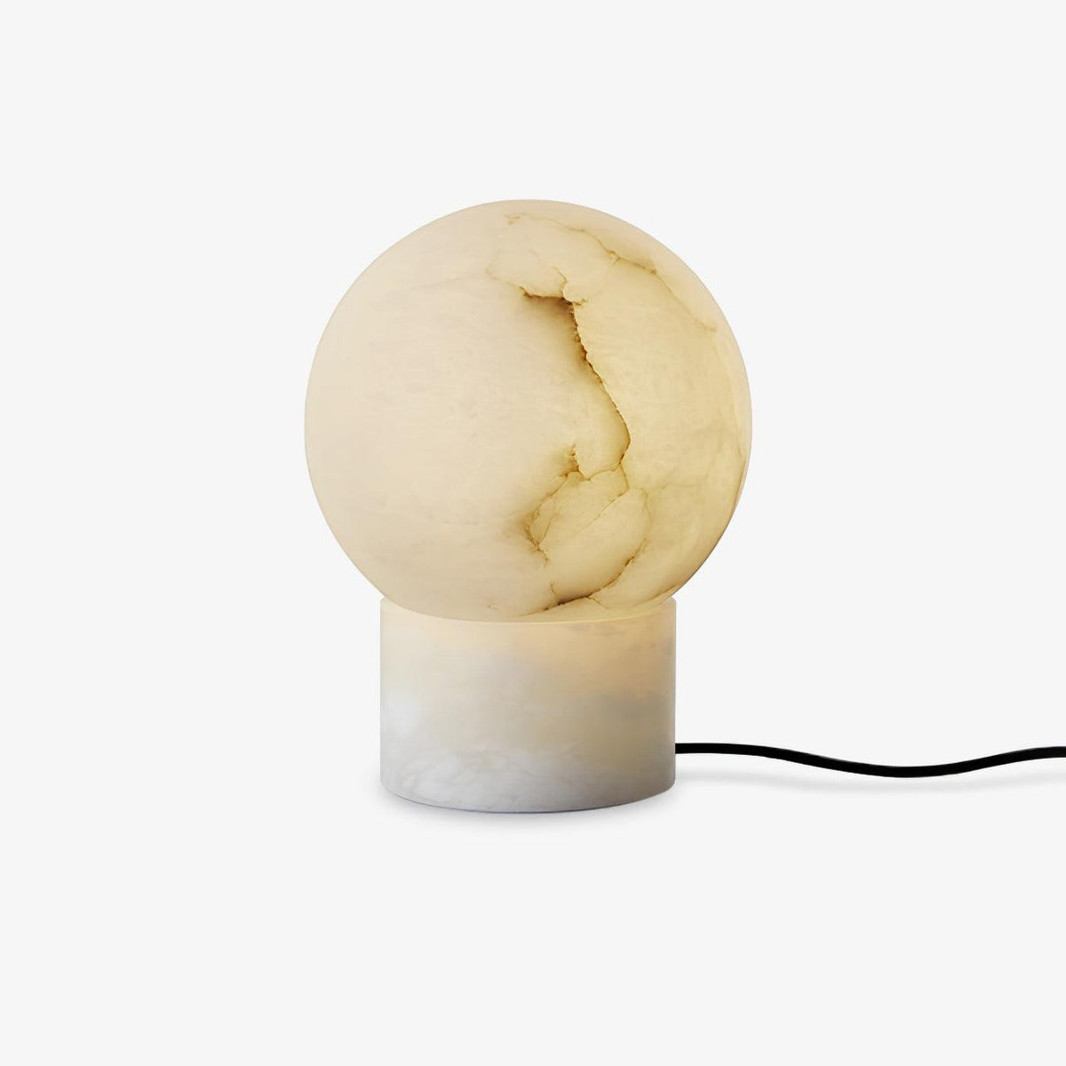 Alabaster Ball Table Lamp