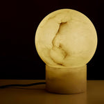 Alabaster Ball Table Lamp