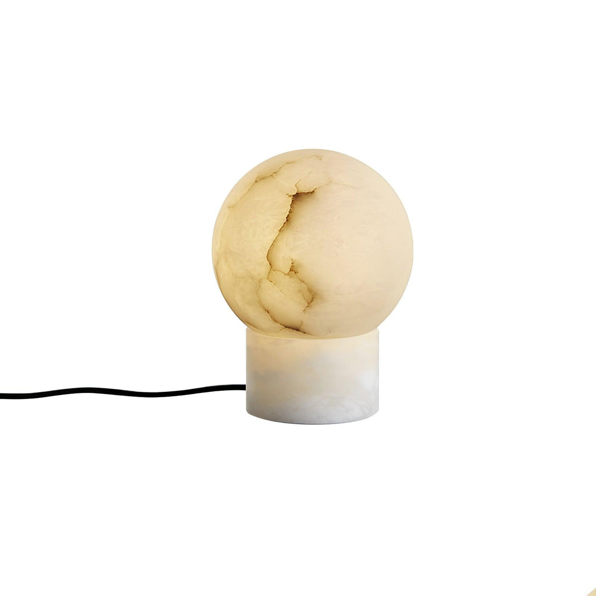 Alabaster Ball Table Lamp