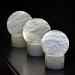 Alabaster Ball Table Lamp