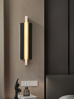 Alabaster Blade Wall Sconce – Modern LED Wall Light in Natural Stone