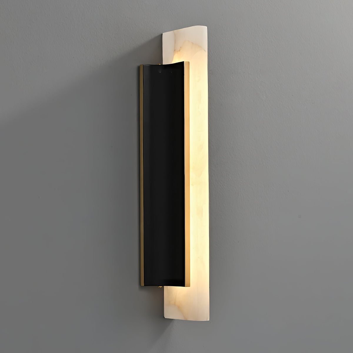 Alabaster Blade Wall Sconce – Modern LED Wall Light in Natural Stone