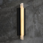 Alabaster Blade Wall Sconce – Modern LED Wall Light in Natural Stone