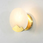 Alabaster Brass Wall Light