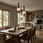 Alabaster Column LED Pendant Light – Modern Minimalist Hanging Lamp