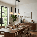 Alabaster Column LED Pendant Light – Modern Minimalist Hanging Lamp