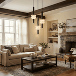 Alabaster Column LED Pendant Light – Modern Minimalist Hanging Lamp