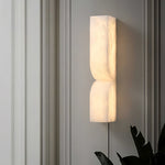 Alabaster Essence Plug-In Wall Sconce in Gold or Black