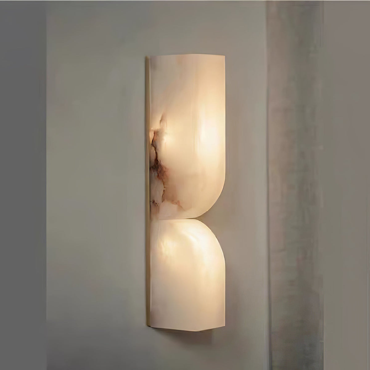 Alabaster Essence Plug-In Wall Sconce in Gold or Black