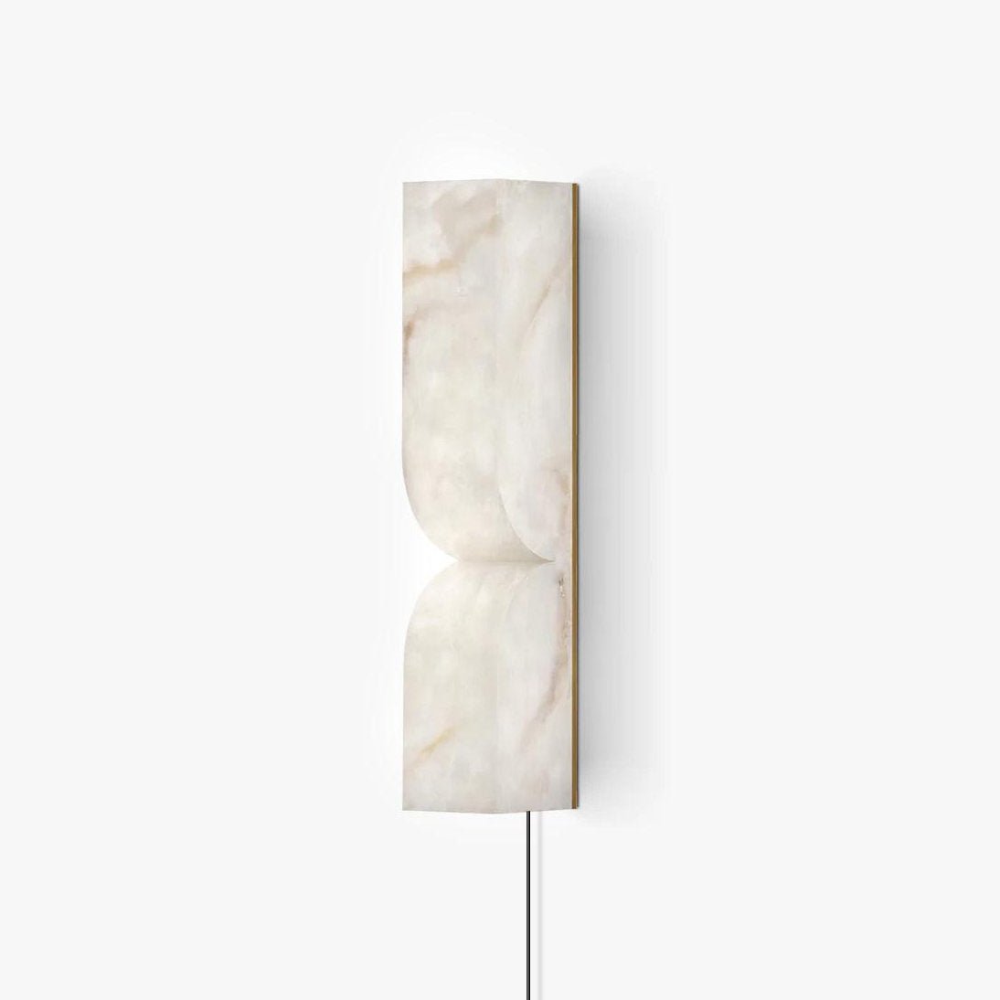 Alabaster Essence Plug-In Wall Sconce in Gold or Black