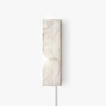 Alabaster Essence Plug-In Wall Sconce in Gold or Black