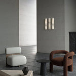 Alabaster Essence Plug-In Wall Sconce in Gold or Black