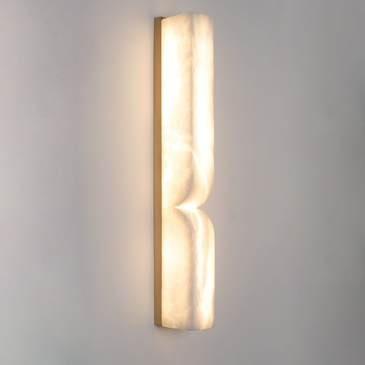 Alabaster Essence Plug-In Wall Sconce in Gold or Black