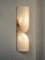 Alabaster Essence Plug-In Wall Sconce in Gold or Black