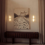 Alabaster Essence Plug-In Wall Sconce in Gold or Black