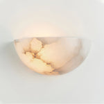 Alabaster Half-Moon Wall Sconce | Natural Stone Lighting