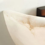 Alabaster Half-Moon Wall Sconce | Natural Stone Lighting