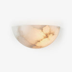 Alabaster Half-Moon Wall Sconce | Natural Stone Lighting