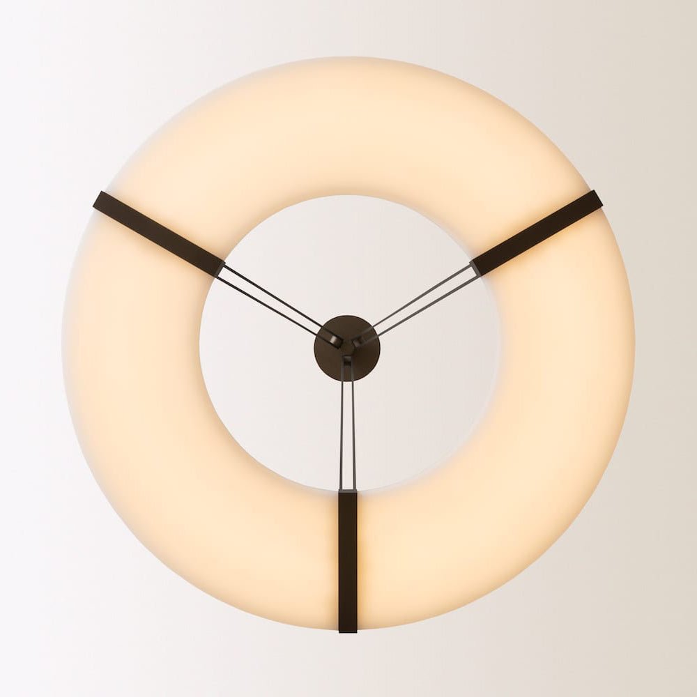 Alabaster Halo Pendant Light – Modern Minimalist LED Chandelier
