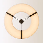 Alabaster Halo Pendant Light – Modern Minimalist LED Chandelier