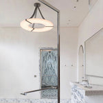 Alabaster Halo Pendant Light – Modern Minimalist LED Chandelier