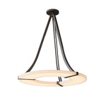 Alabaster Halo Pendant Light – Modern Minimalist LED Chandelier
