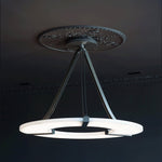 Alabaster Halo Pendant Light – Modern Minimalist LED Chandelier
