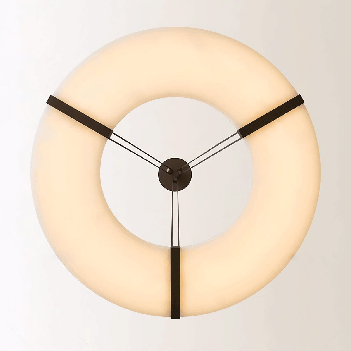Alabaster Halo Pendant Light – Modern Minimalist LED Chandelier