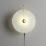 Alabaster Led Plug In Wall Lamp