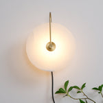 Alabaster Led Plug In Wall Lamp
