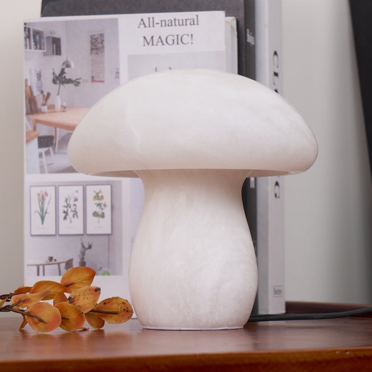 Alabaster Mushroom Table Lamp
