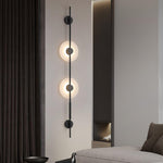 Alabaster Vertical Plug In Wall Sconce