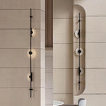 Alabaster Vertical Plug In Wall Sconce