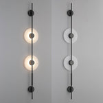 Alabaster Vertical Plug In Wall Sconce