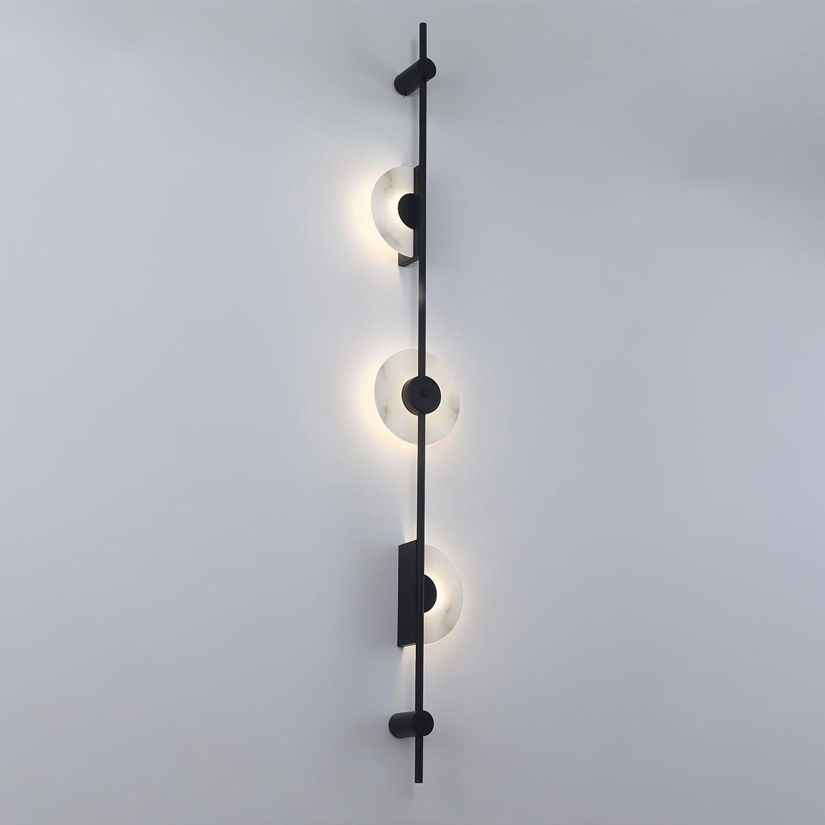 Alabaster Vertical Plug In Wall Sconce